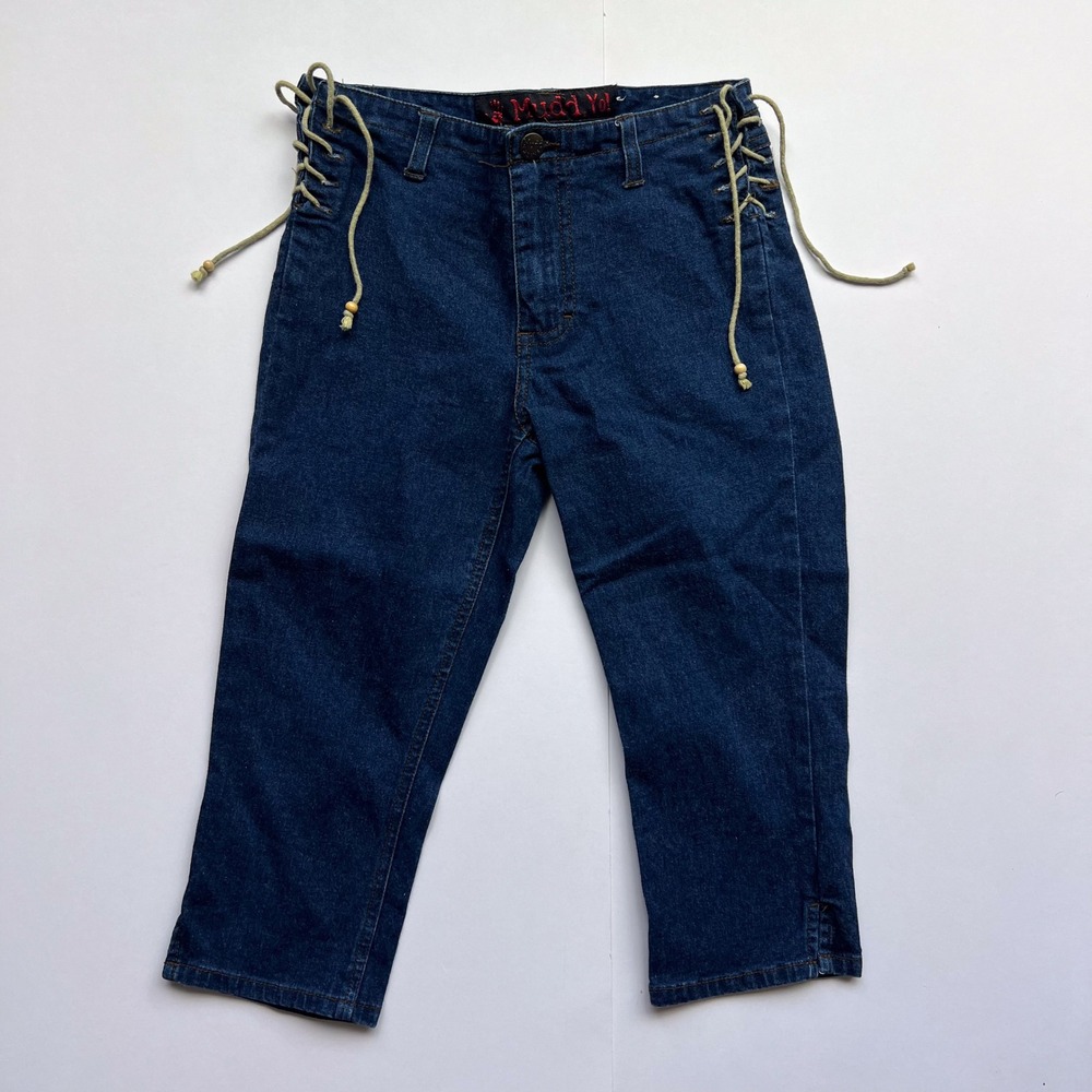 Vintage Y2K Mudd Lace-Up‎ Waist Capri Pedal Pushers